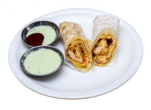 Chicken Cheese Paratha Roll